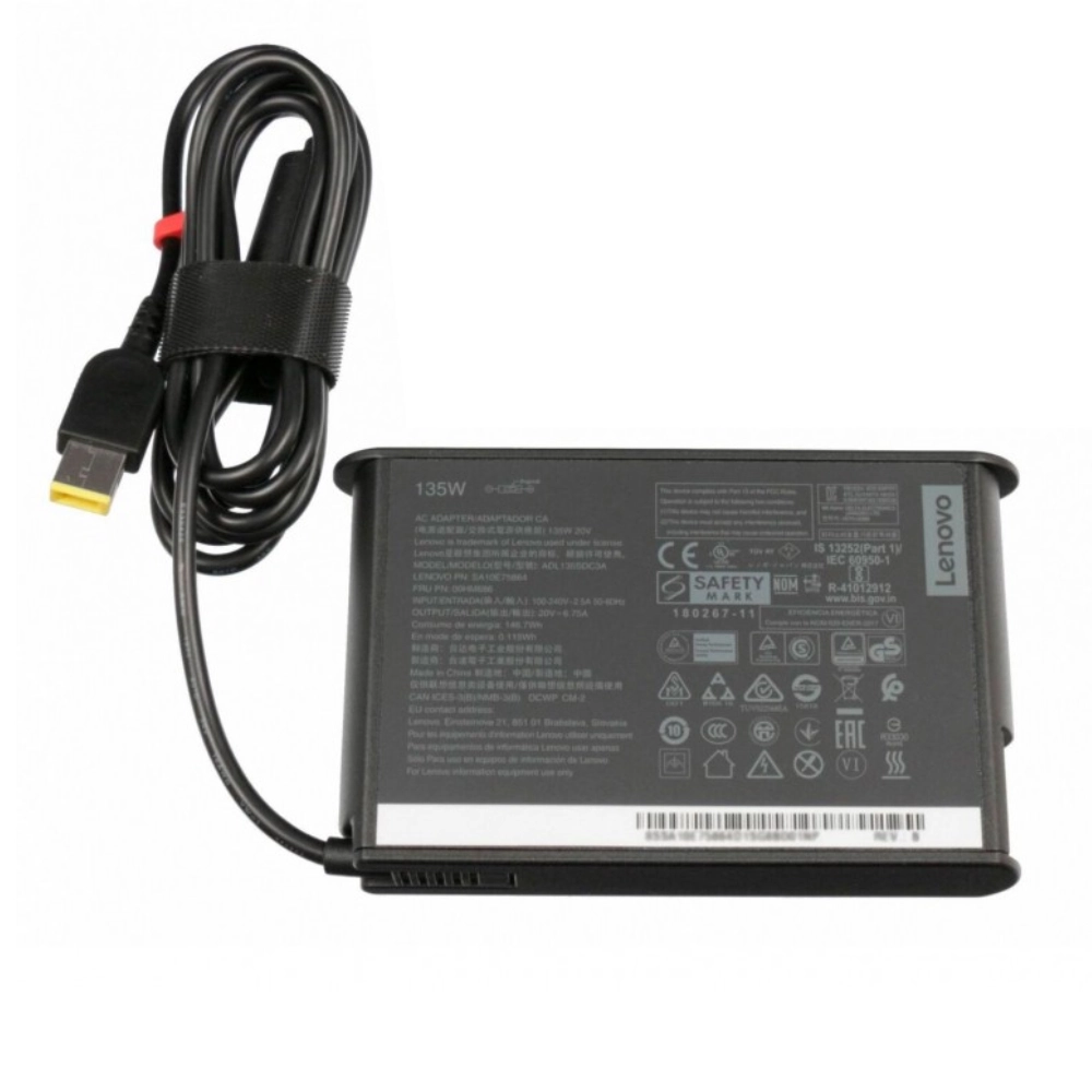 Lenovo Original Laptop Adapter 135w | 20v/6.75a | USB (Box Seal Opened for Serial No) view 3